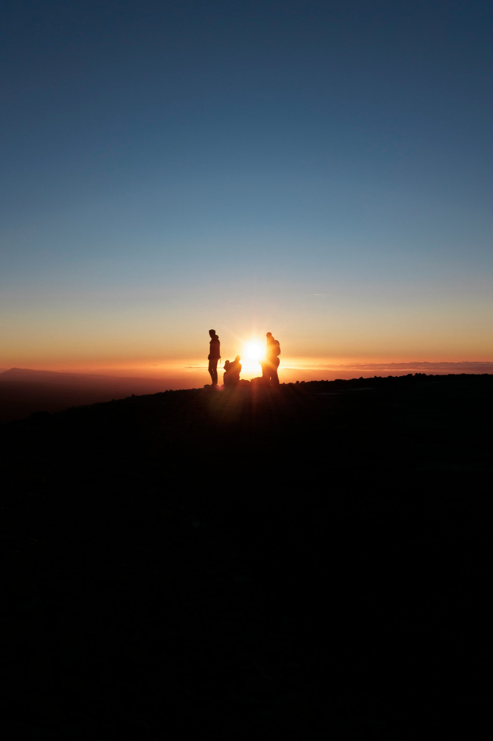 Balade sous le coucher de soleil