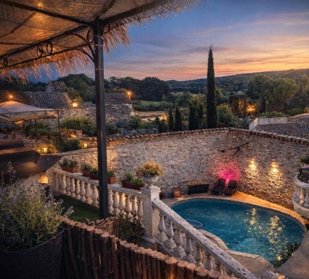 Terrasse gîte Etoile Polaire